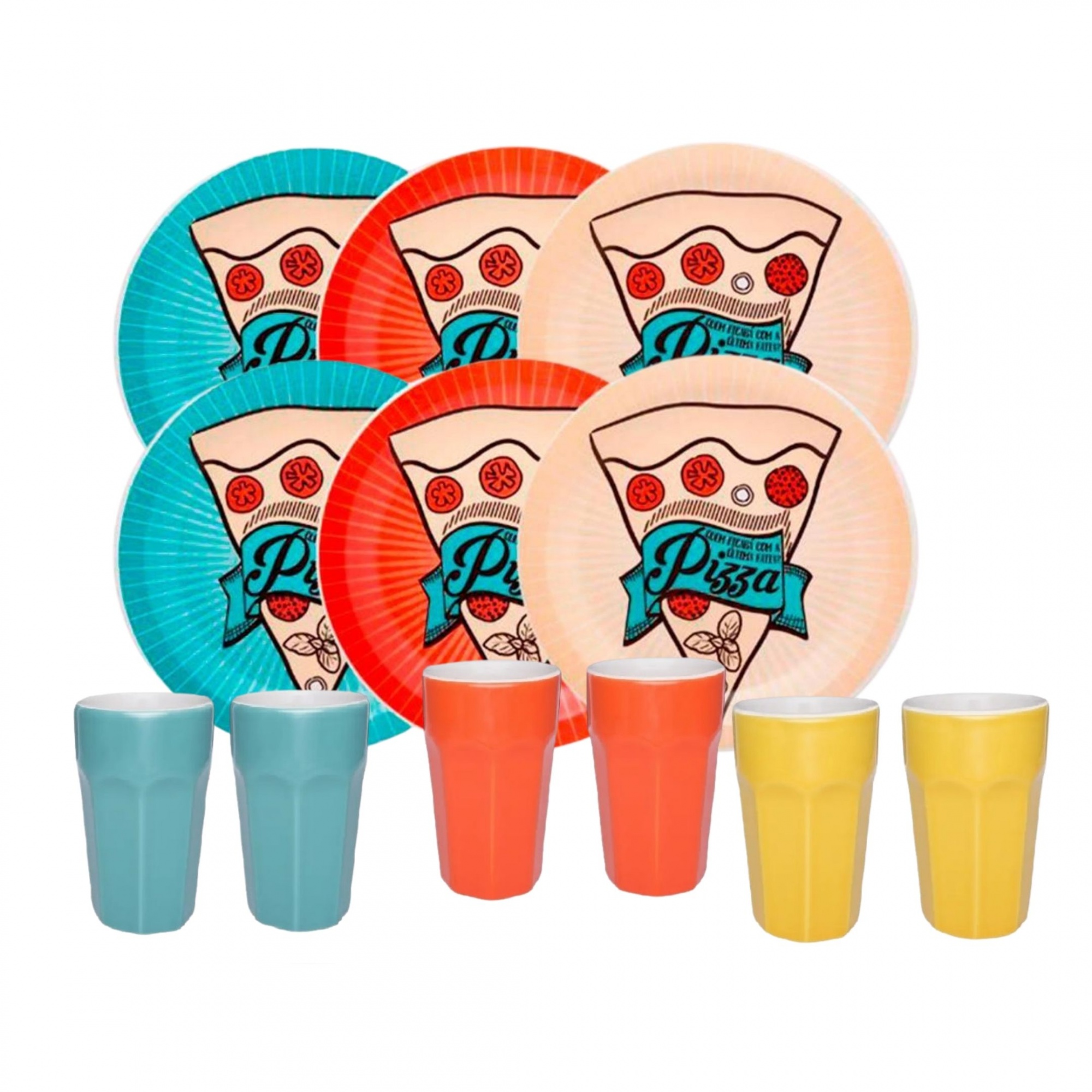 Conjunto Pizza 12 Peças